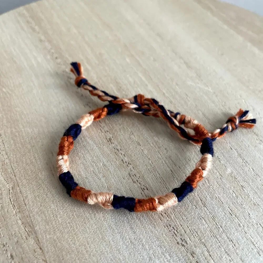 Britta Bracelet anklet trendy comfortable tie embroidery thread woven gift